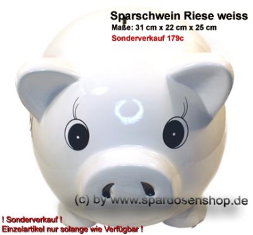 Sparschwein mit Beschriftung Riesen Spardose Nr. 2 Keramik 179c B
